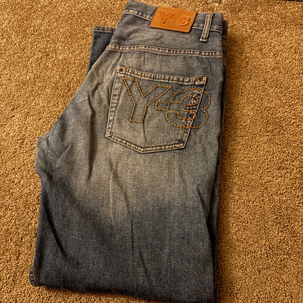 2004 adidas Y-3 denim pants